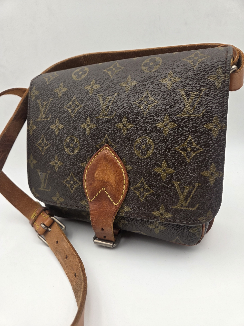 Louis Vuitton Monogram Cartouchiere MM. Authentic w/COA